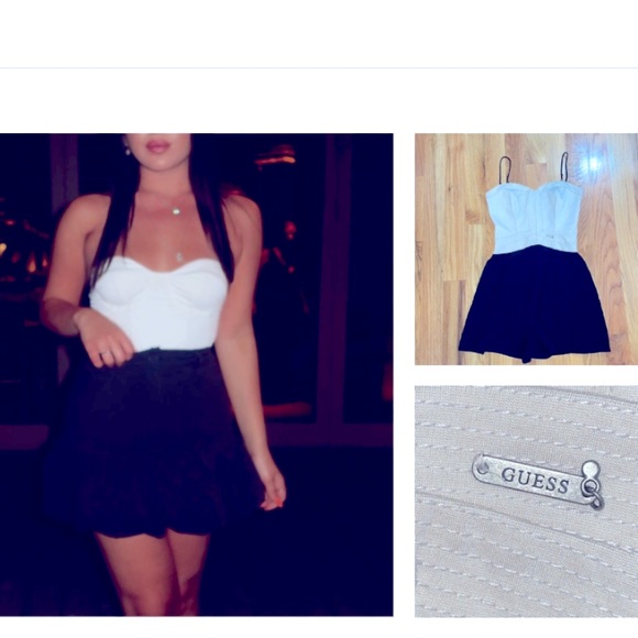 Guess Pants - NEW Guess flare bottom Romper Shorts sz M